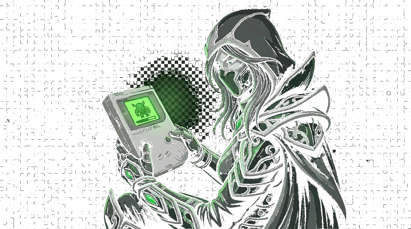 Phantom Assassin playing Game Boy